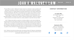 Desktop Screenshot of johnkmaloneylaw.com