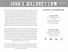 Tablet Screenshot of johnkmaloneylaw.com